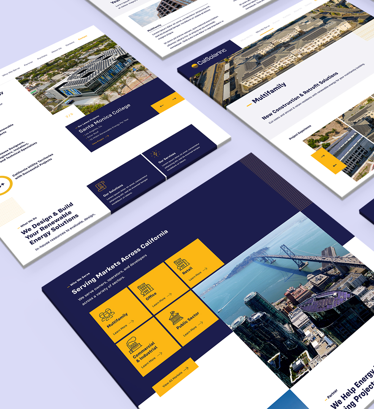 Cal Solar Inc Website Screens