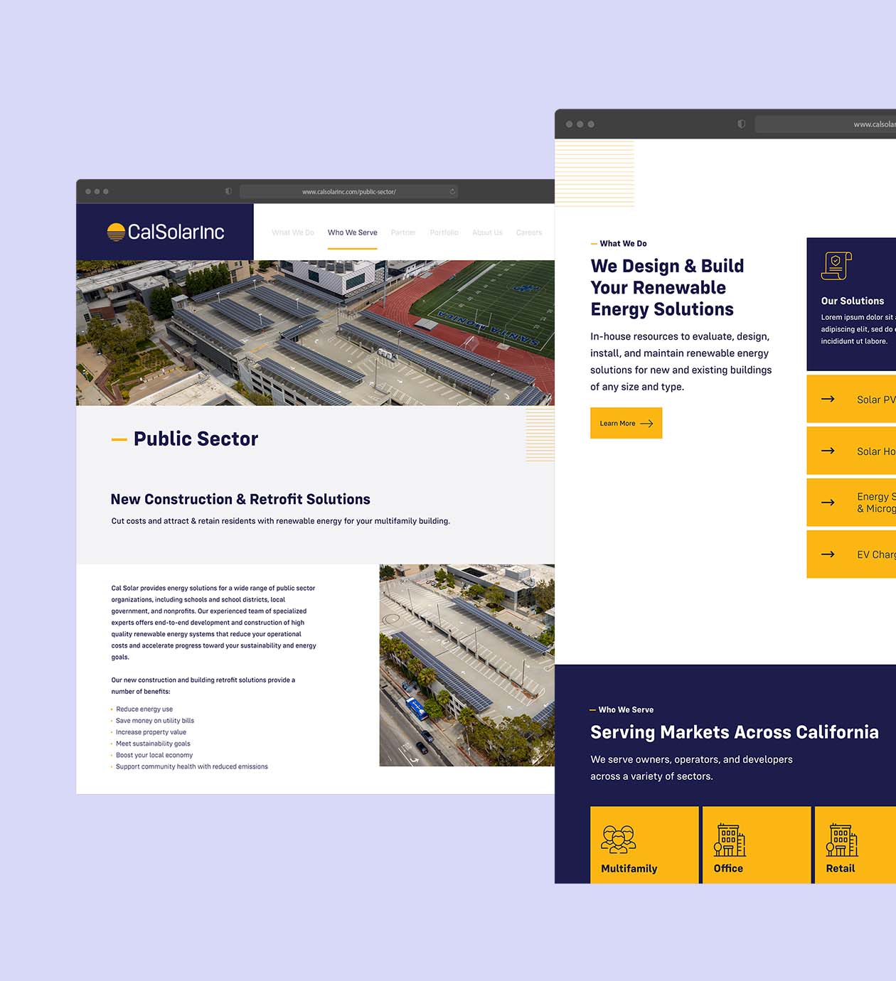 Cal Solar Inc Website Desktop