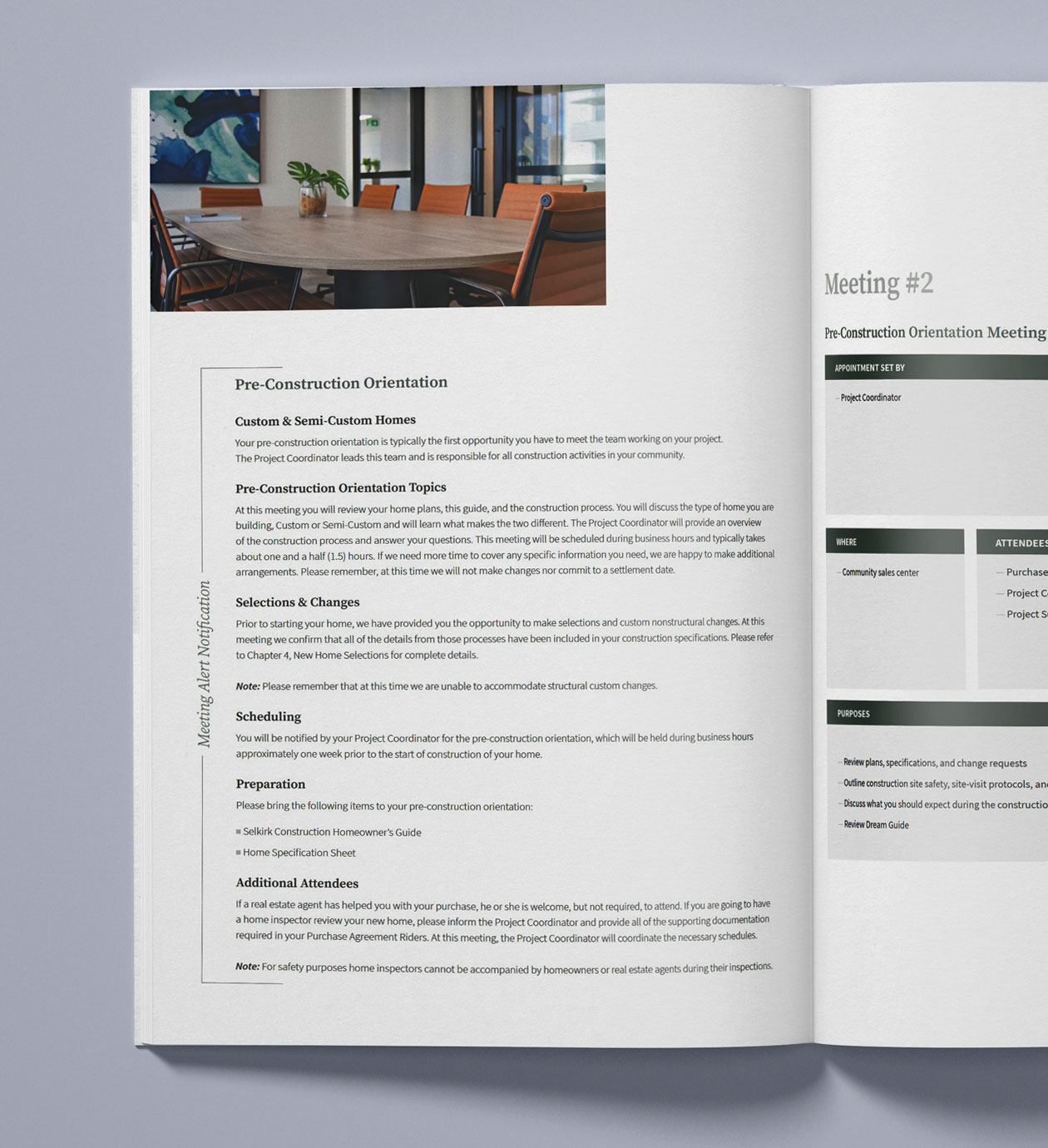 Selkirk Dream Guide Interior Orientation